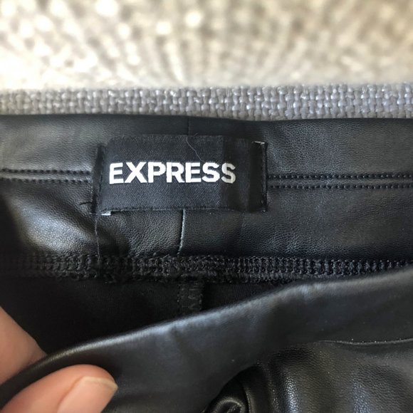 Express Faux Leather Leggings - Picture 2 of 3